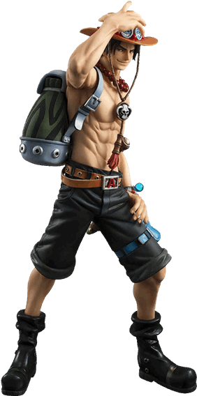 Ace Neo 1/8 Scale Megahouse Figure - Ace One Piece Pop Clipart (600x600), Png Download