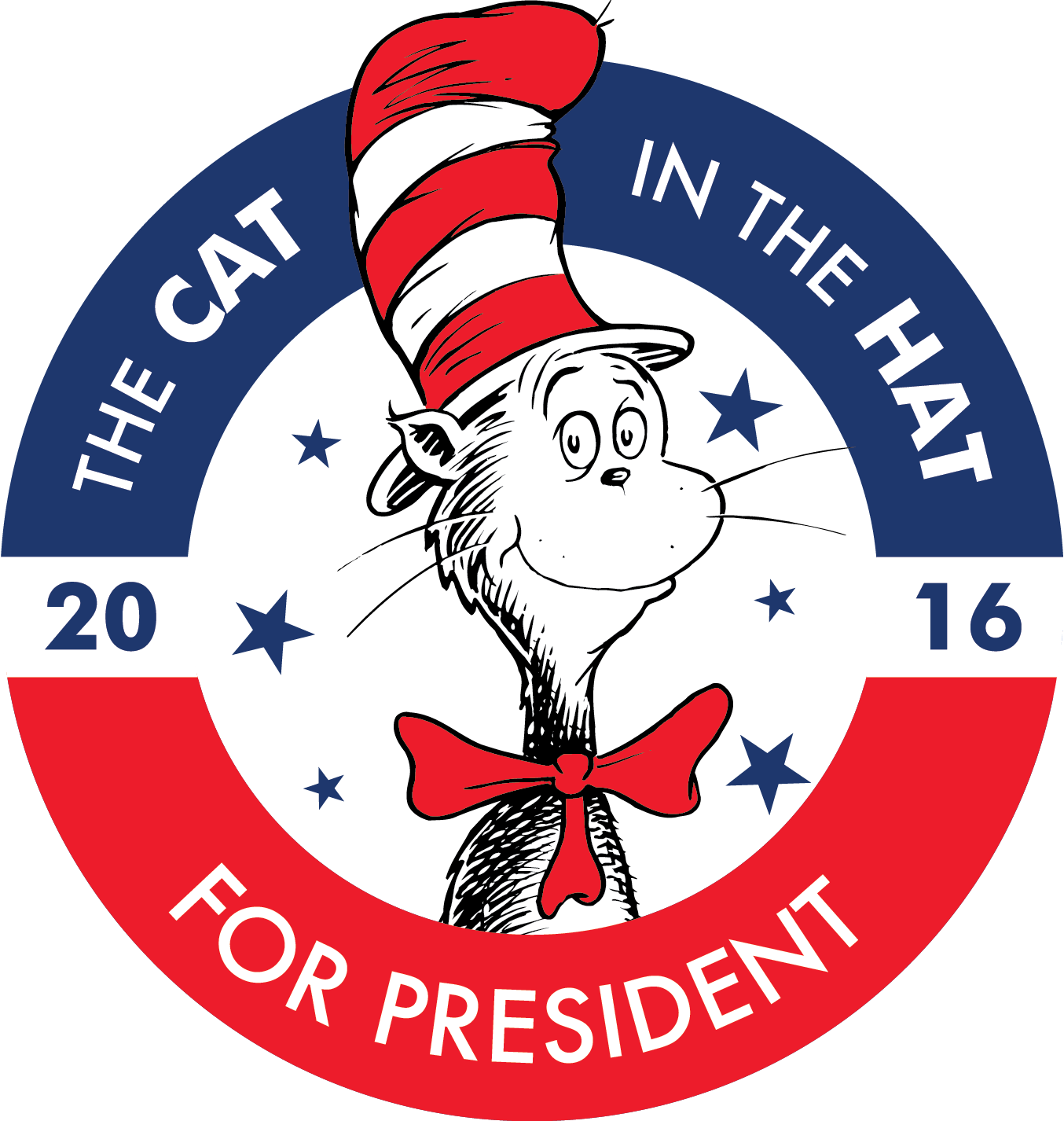By Dr - Seuss - Cat In The Hat Vote Clipart (1354x1426), Png Download