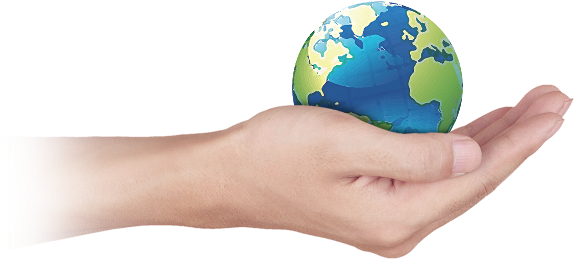 Cuidado Mundial - Globe Clipart (1417x616), Png Download