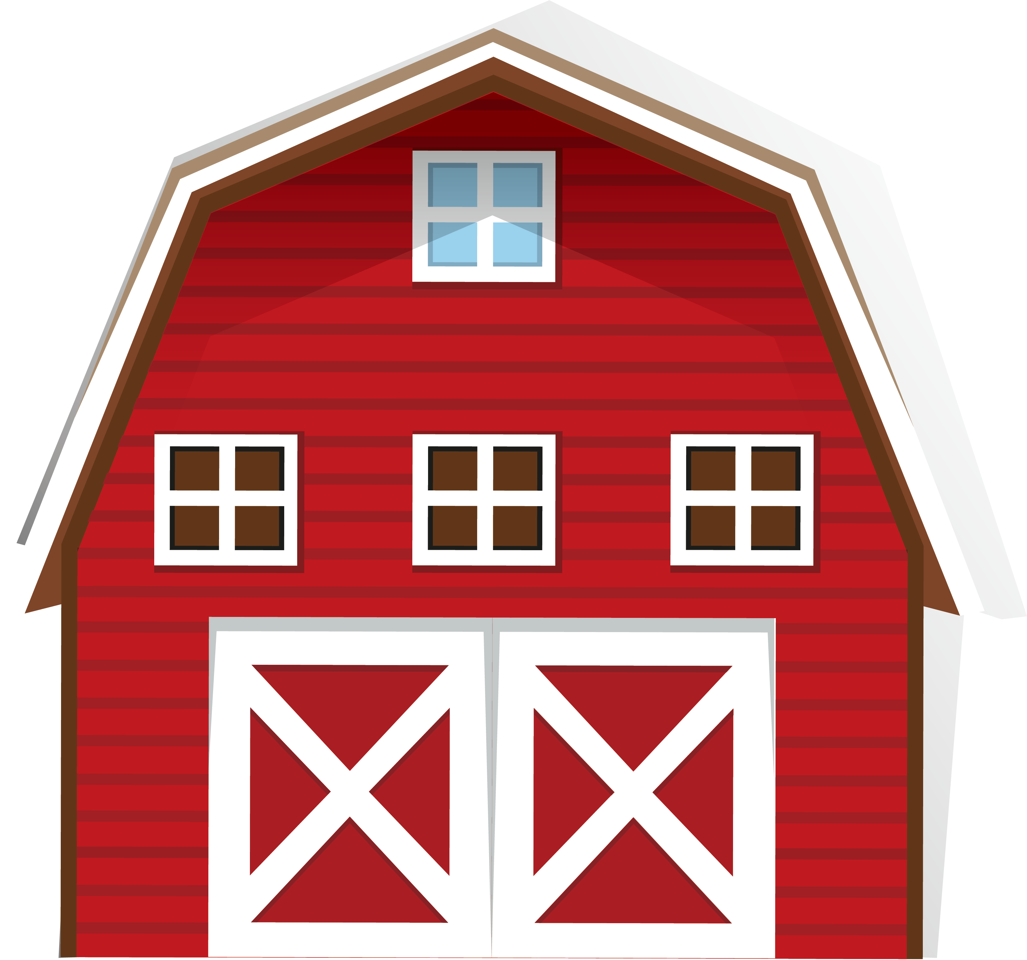 Barn Stock Photography Clip Art Red House Farm 3263 - Barn House Drawing - Png Download (3263x3050), Png Download