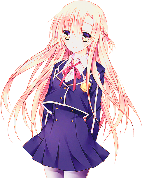 View 8 , - Long Hair Cute Anime Girl Clipart (500x633), Png Download