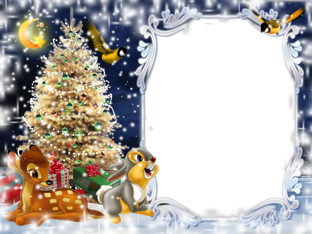 Marcos Png Cumplea Os - Kids Christmas Photo Frame Clipart (1067x800), Png Download