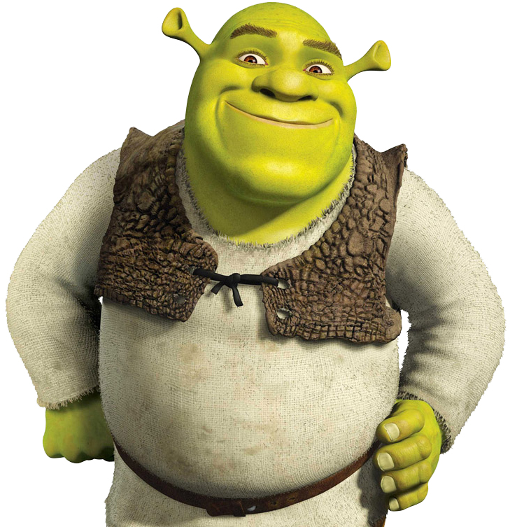 Shrek Smile - Shrek Mike Wazowski Meme Clipart (747x768), Png Download