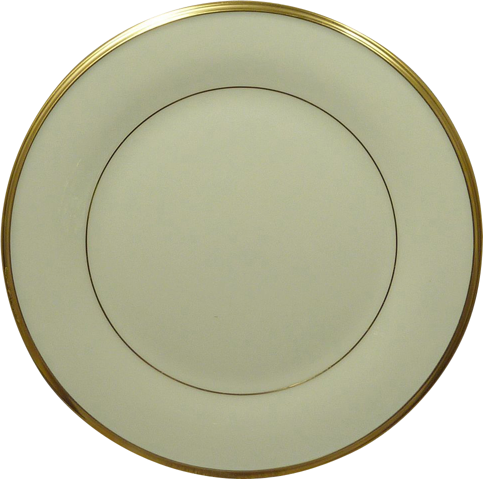 Lenox China Pattern Eternal Gold Trim Salad - Dinner Plate Transparent Background Clipart (1024x1024), Png Download