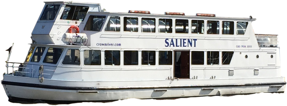 Salient Casino Cruise - Boats On River Thames Png Clipart (1049x411), Png Download