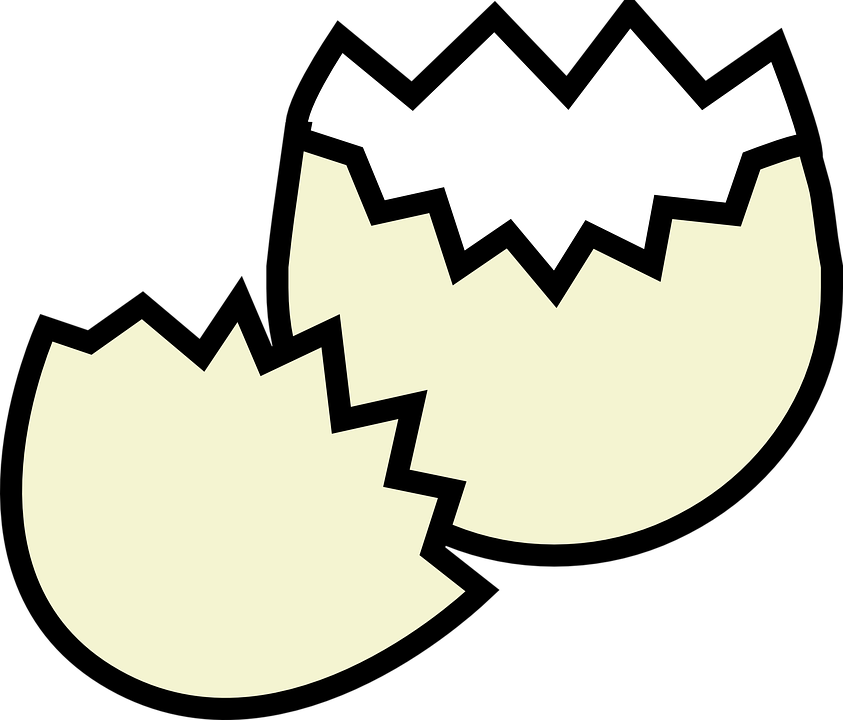 Crack Vector Graphics Pixabay Download Free Images - Cracked Egg Shell Clipart - Png Download (843x720), Png Download