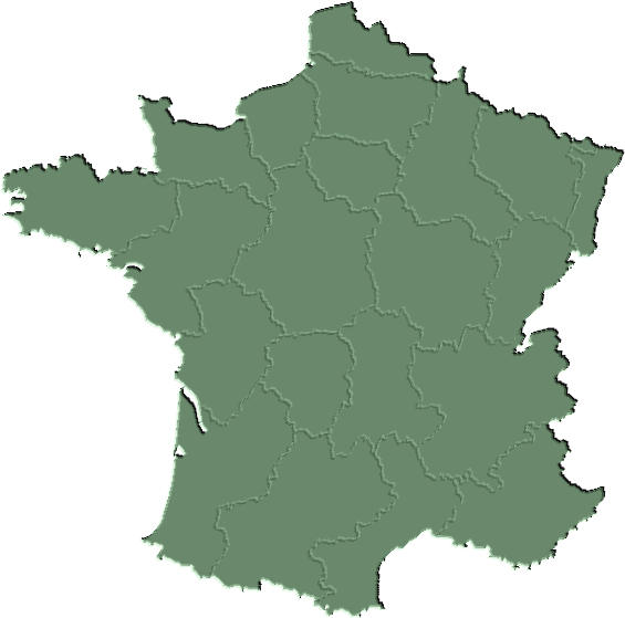 564x573-carte France Geo Verte - Loire Et Cher France Clipart (564x573), Png Download