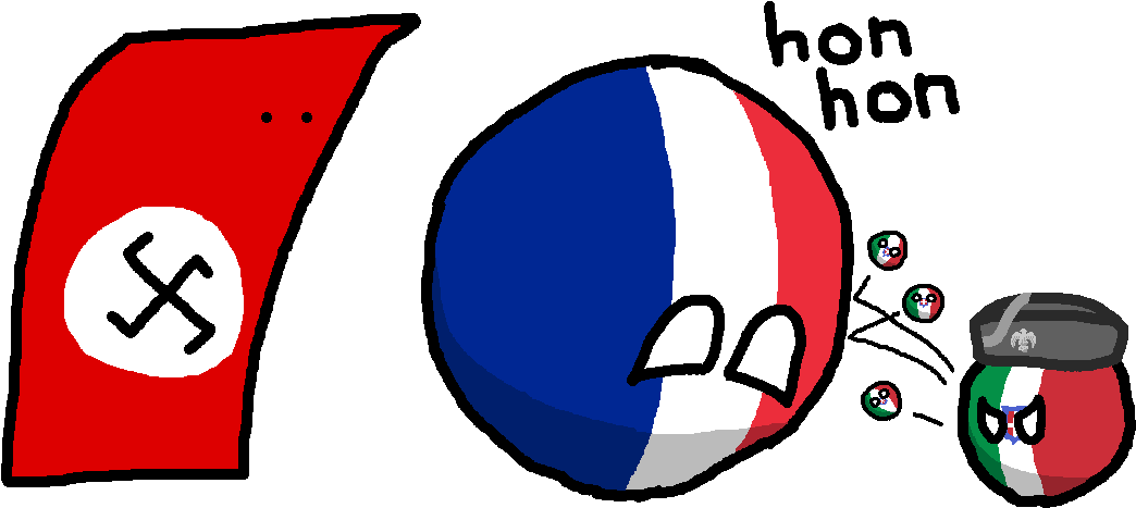 Italian Invasion Of France - France Countryball Clipart (1193x524), Png Download