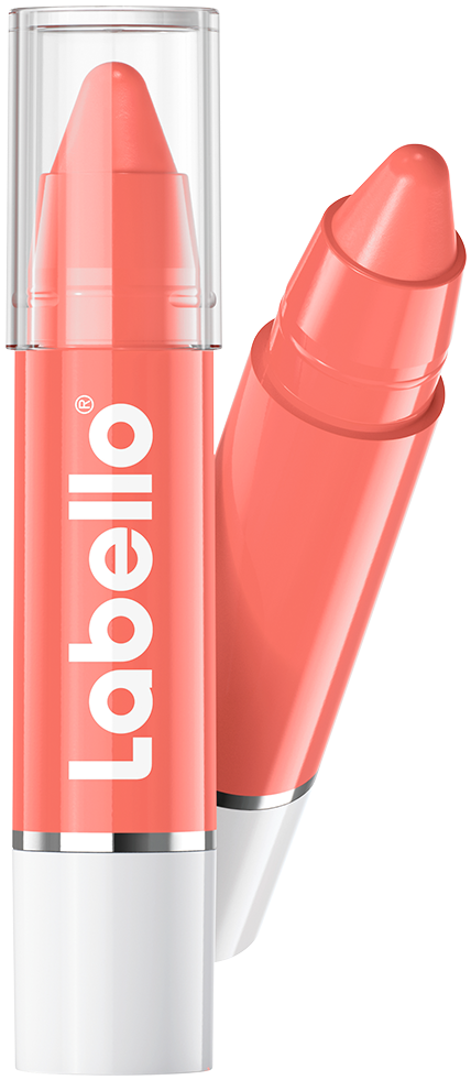 Coral Crush Crayon Lipstick - Labello Lips 2 Kiss Clipart (428x981), Png Download