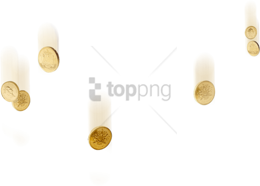 Free Png Gold Coins Falling Png Png Image With Transparent - Coin Clipart (850x608), Png Download