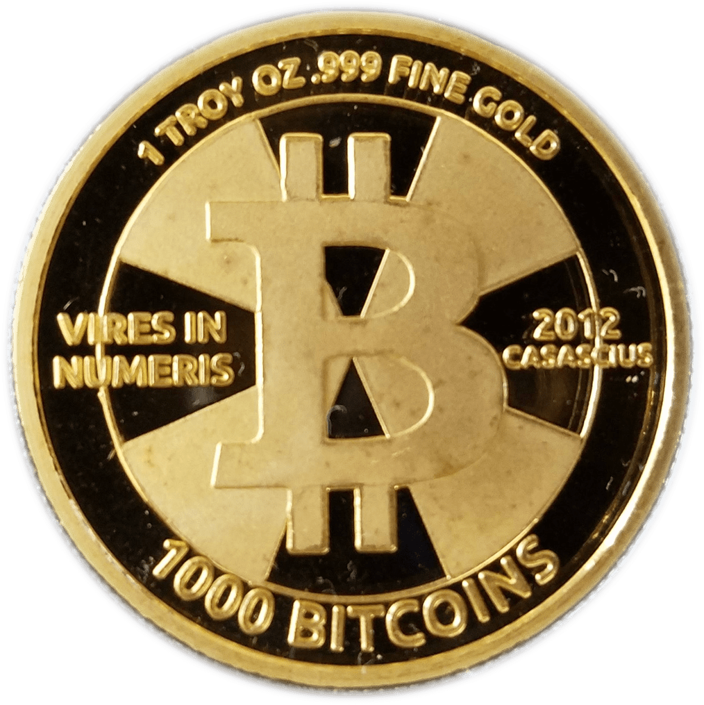 S2 1,000 Btc 2011 Gold Coin - Emblem Clipart (1014x1015), Png Download