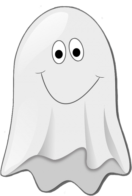 Cute Ghost Png - Mutlu Hayalet Png Clipart (473x709), Png Download