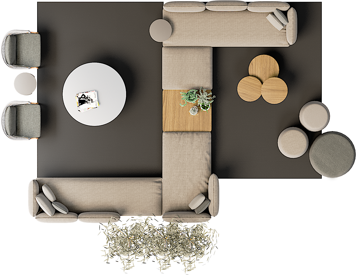 Senja Sofa - Still Life Photography Clipart (1533x1188), Png Download