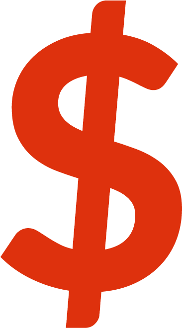 Paper Vs Mobile Forms - Dollar Sign Red Png Clipart (425x769), Png Download