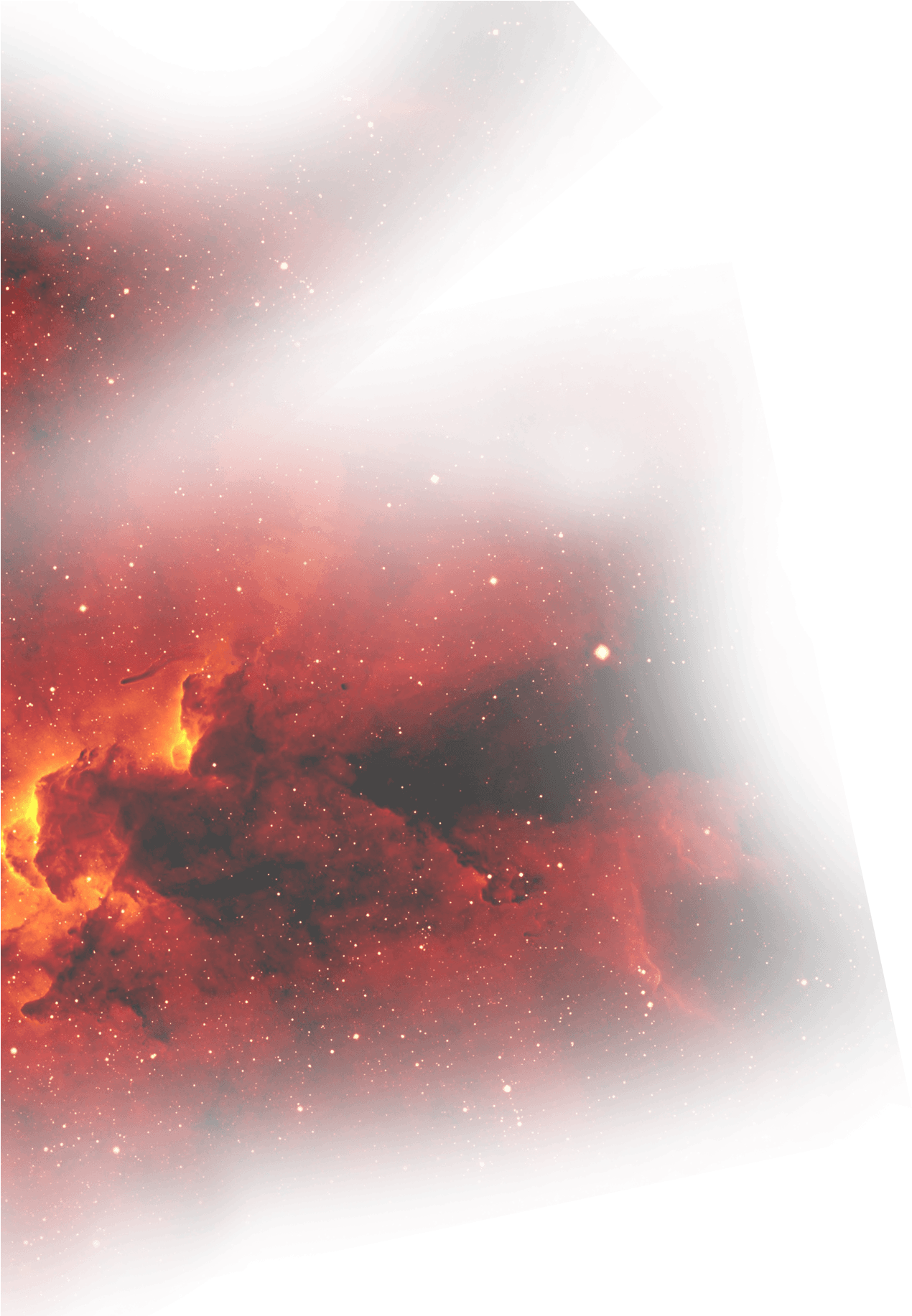 Space Shuttle And Rocket Launches - Space Nebula Transparent Png Clipart (1600x1833), Png Download