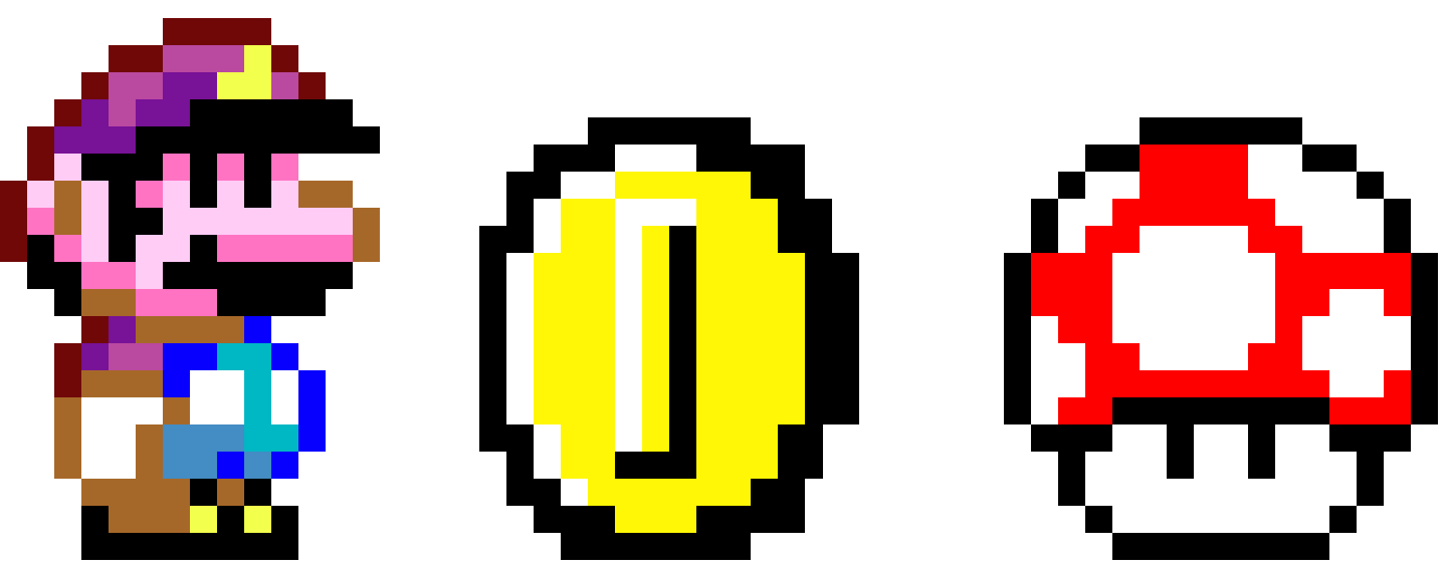 Mario, Coin, And Mushie - Super Mario Mushroom Logo Clipart (1600x630), Png Download