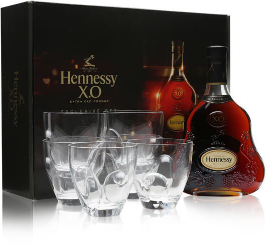 Awesome Hennessy Xo Cognac Thomas Bastide Glasses Set - Hennessy Xo Gift Set With Glasses Clipart (535x623), Png Download