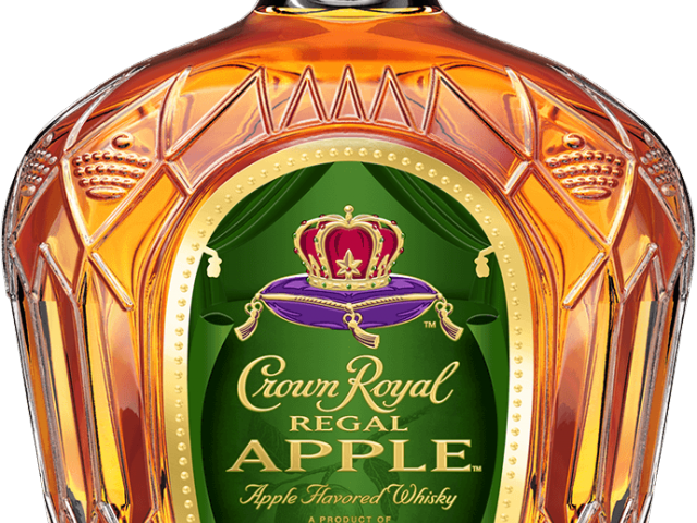 Whisky Clipart Hennessy Bottle - Crown Apple - Png Download (640x480), Png Download
