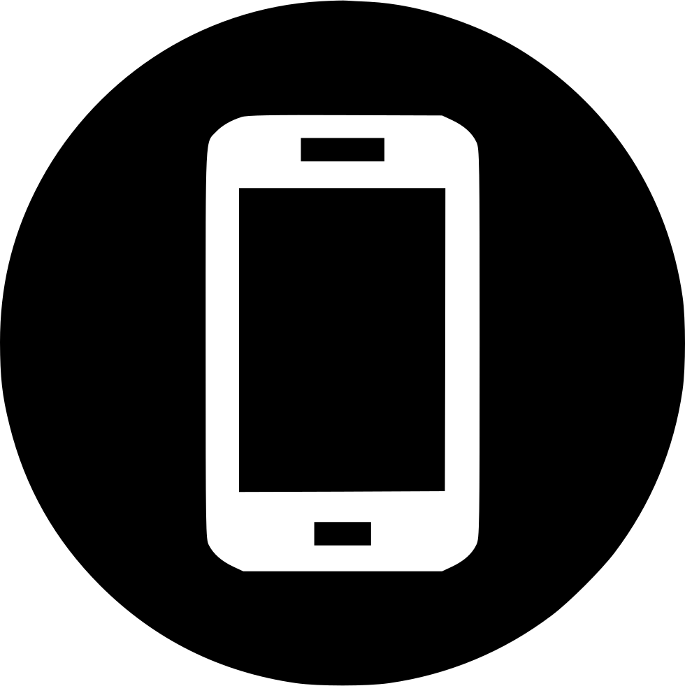 Png File - Smartphone Icon Black Png Clipart (980x982), Png Download
