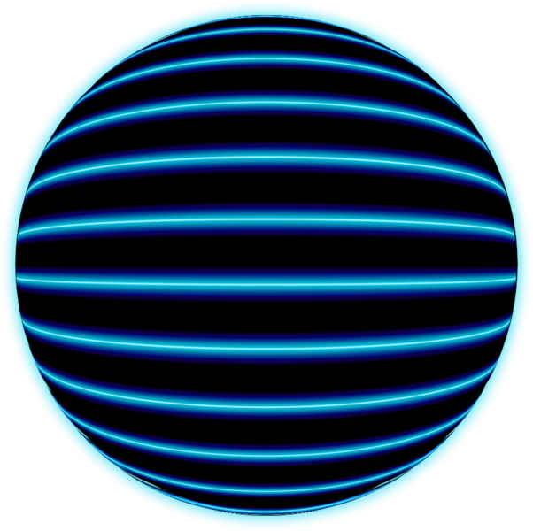 Blue Glow Ball - Glowing Ball Зтп Clipart (602x600), Png Download