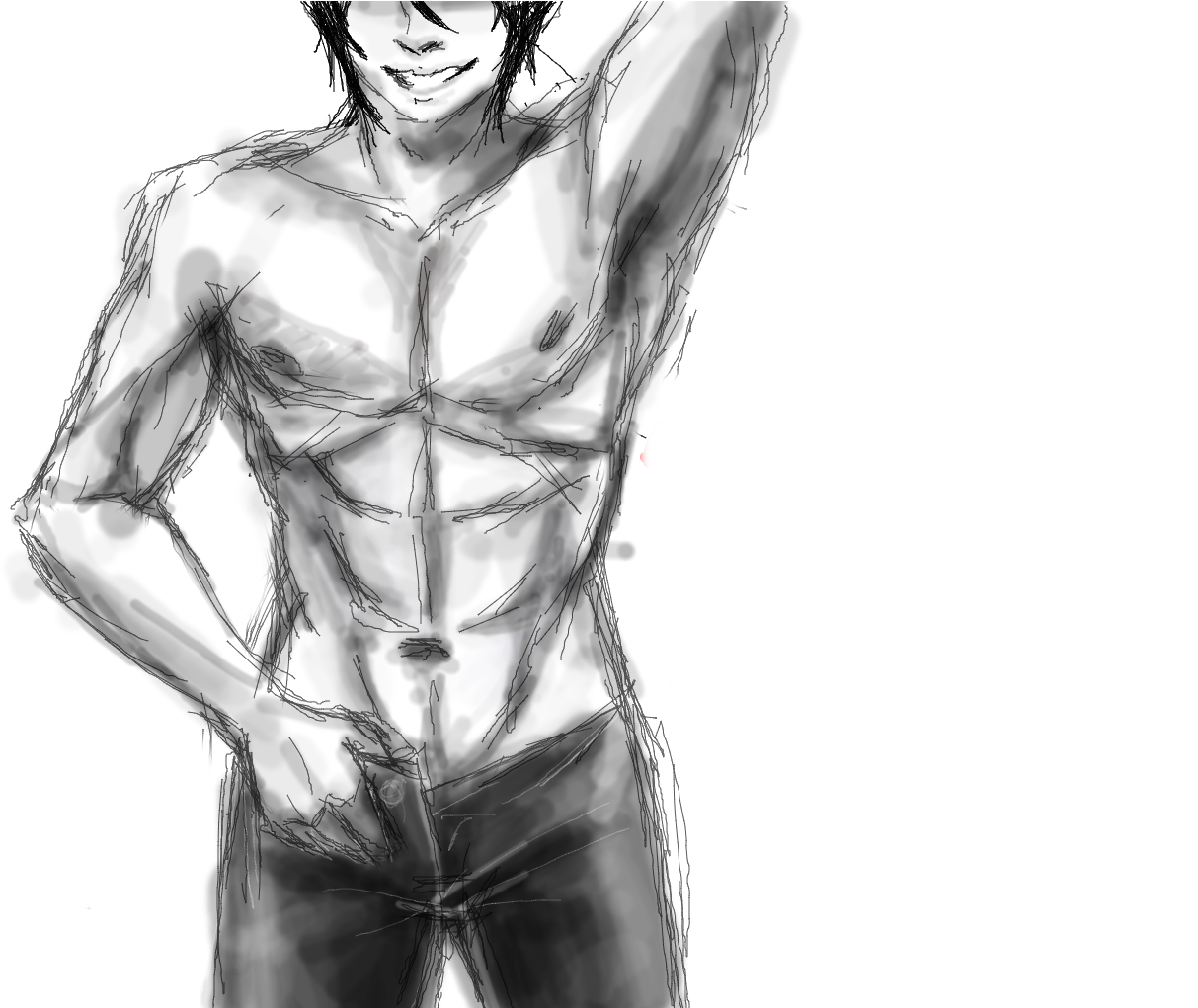1350 X 1020 10 0 - Draw Hot Anime Guys Clipart (1350x1020), Png Download