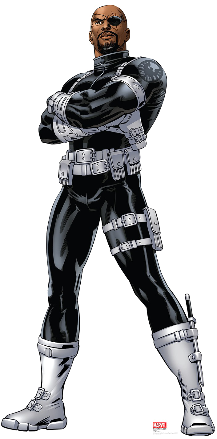 Nick Fury Png Image - Nick Fury Marvel Comic Clipart (1400x1494), Png Download