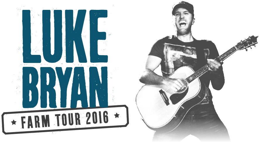 Luke Bryan Png Transparent Background - Luke Bryan Farm Tour 2016 Clipart (980x500), Png Download
