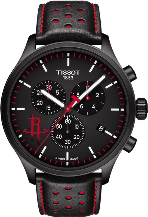 Tissot Chrono Xl Nba Chronograph Houston Rockets - Tissot Houston Rockets Watch Clipart (555x840), Png Download