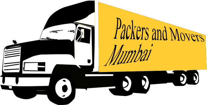 Packers And Movers In Mumbai - Mack Truck Black And White Clipart (1369x359), Png Download