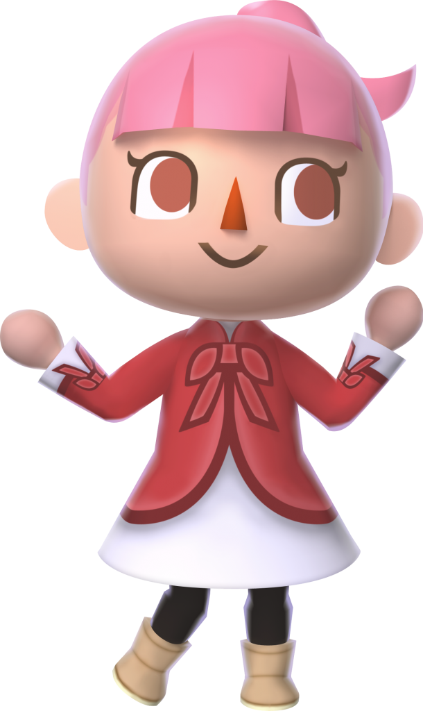 How To Make New Leaf Animal Crossing Figures - Animal Crossing Villager Girl Clipart (610x1024), Png Download
