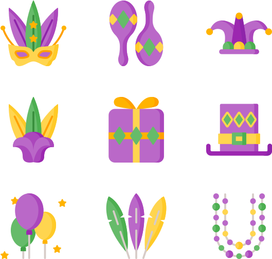 Mardi Gras Clipart (600x564), Png Download