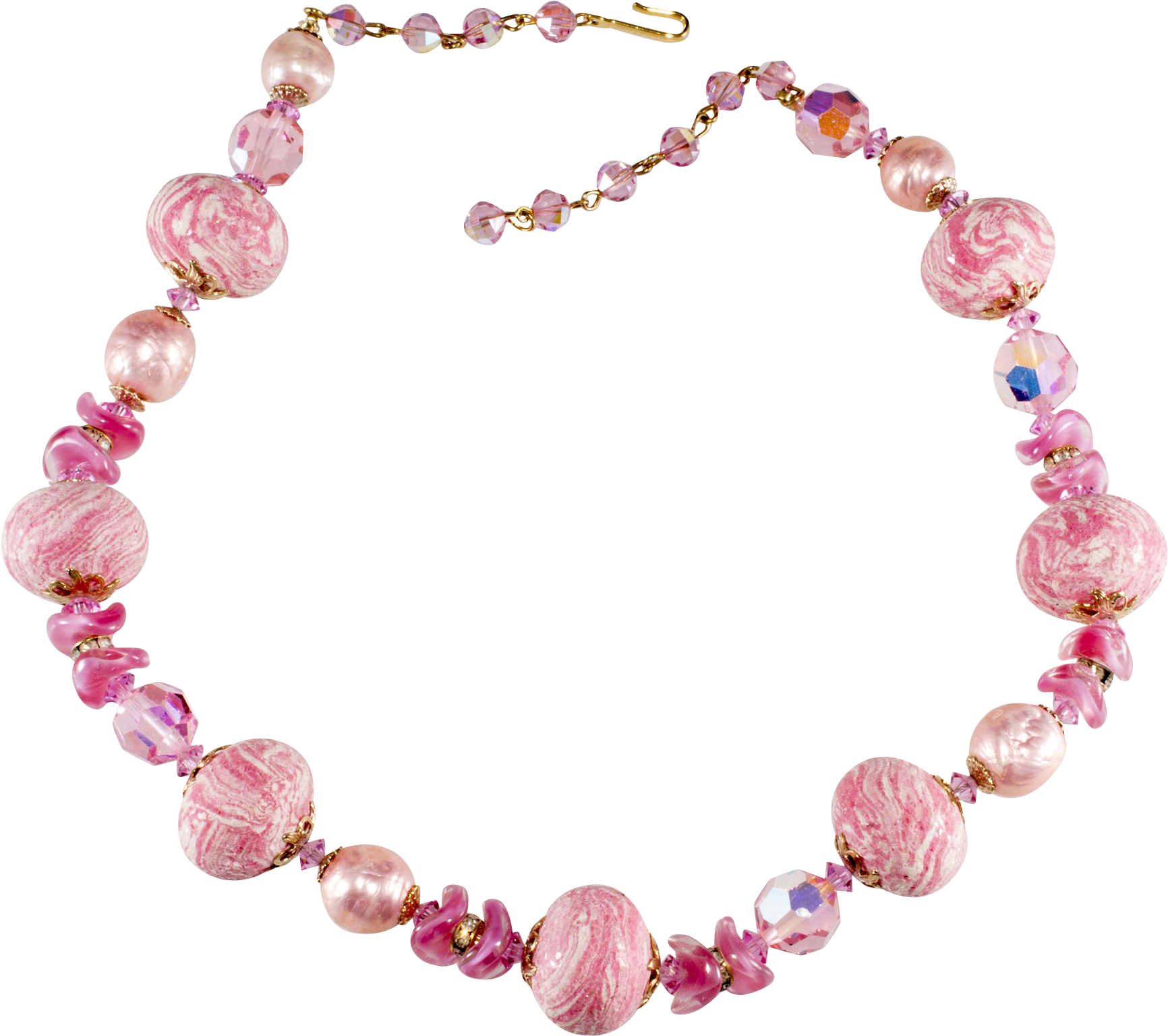 Transparent Beads Glitter - Necklace Clipart (1731x1731), Png Download