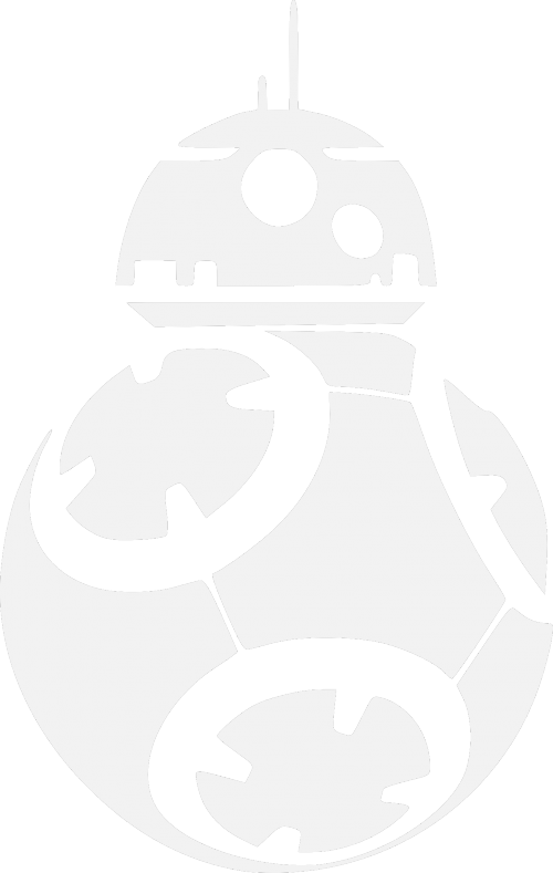 Star Wars - Bb8 Stencil Clipart (500x789), Png Download
