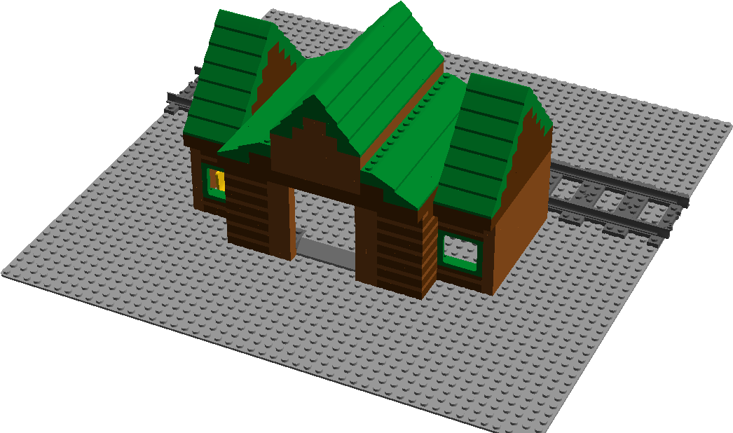 Animal Crossing New Leaf Train Station - House Clipart (1296x712), Png Download