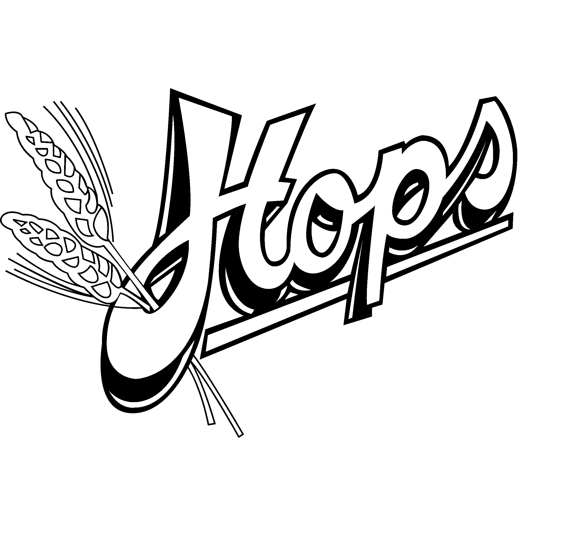Hops Logo Black And White - Wisconsin Hops Clipart (2400x2265), Png Download