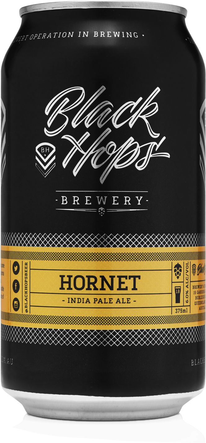 Black Hops Hornet India Pale Ale Cans 375ml - Black Hops Hornet Ipa Clipart (1600x2000), Png Download