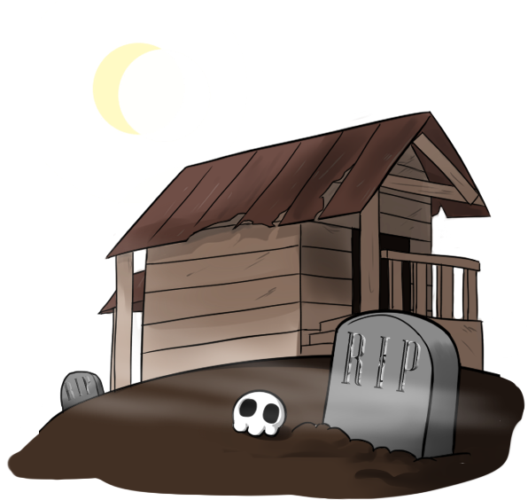 Haunted House Clipart Haunted Hospital - Transparents Haunted House Cartoon - Png Download (600x600), Png Download