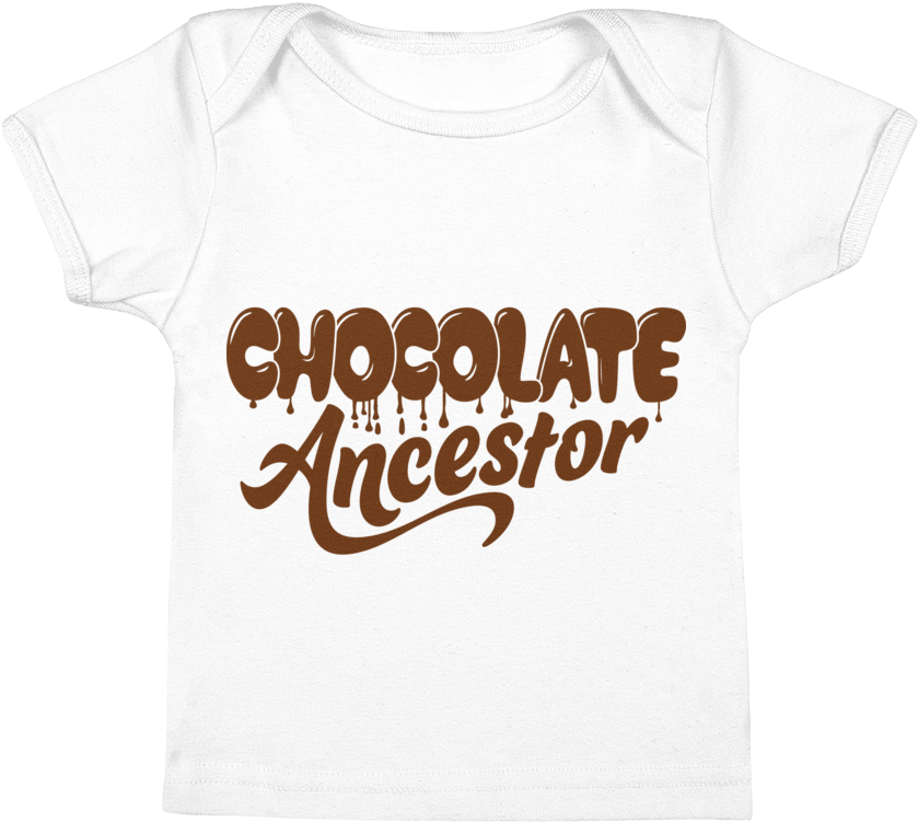 Dripping Chocolate Ancestor Infant Tee - Calligraphy Clipart (839x752), Png Download