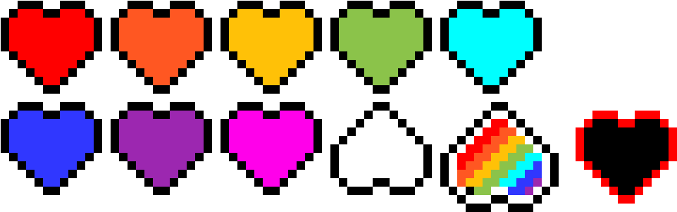 Undertale Souls Heart Clipart Large Size Png Image Pikpng
