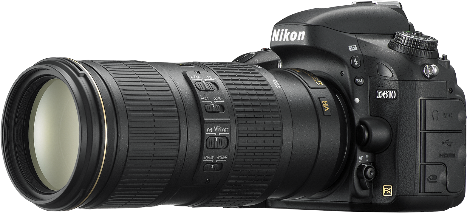 D610 70 200 - D600 Nikon 70 200 2.8 Clipart (1767x899), Png Download