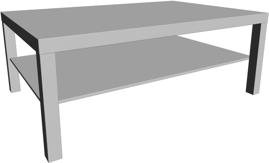 Lack Coffee Table, White - Ikea Coffee Table Png Clipart (1000x1000), Png Download