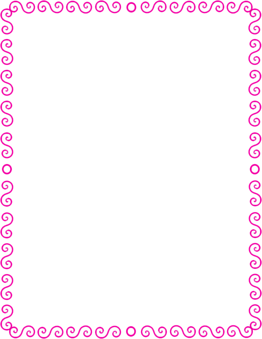 Pink Border Png - Parallel Clipart (850x1100), Png Download