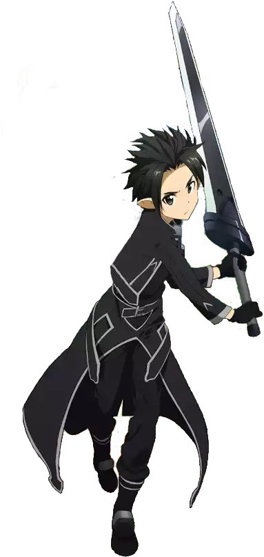 Kirito - Sword Art Online Kirito Fairy Clipart (500x900), Png Download