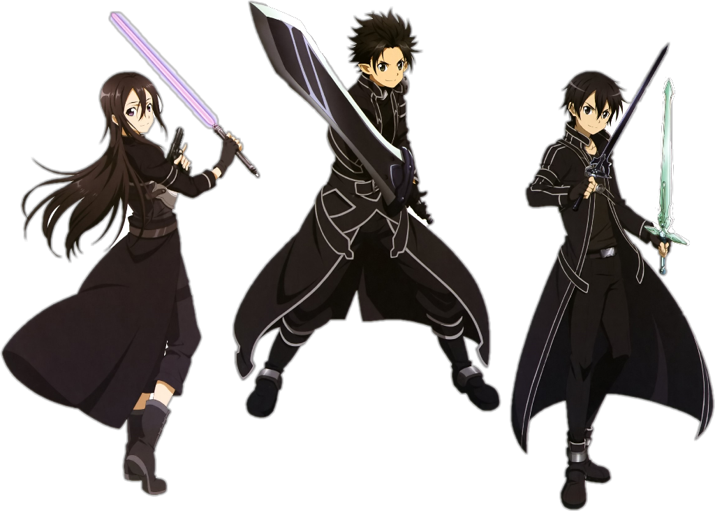 Kirito Sao, Alo Y Ggo - Kirito Sao Alo Ggo Clipart (1024x731), Png Download