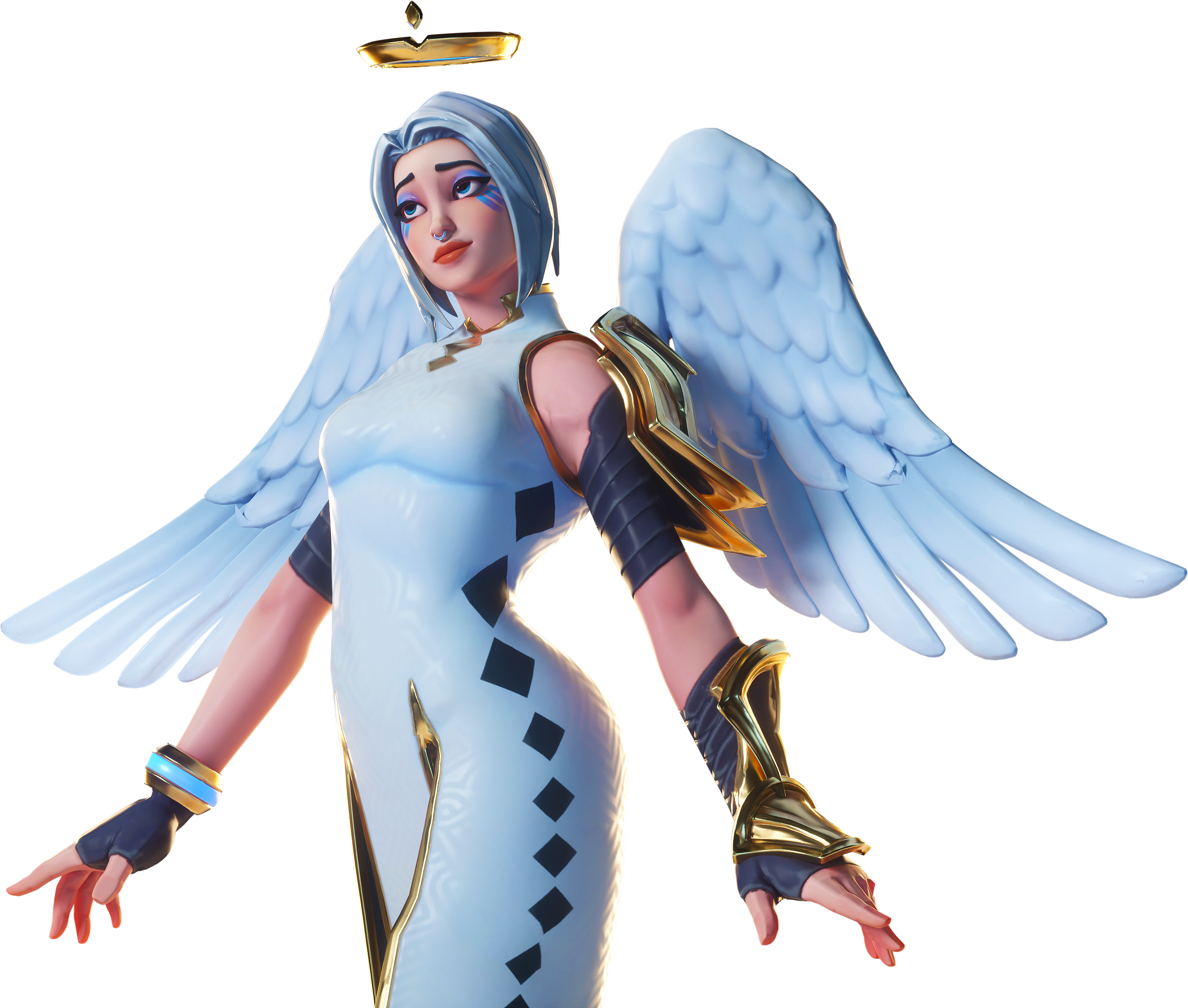 Ark Render - Fortnite Ark Angel Skin Clipart (2577x2160), Png Download.