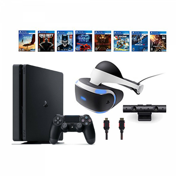 Playstation Vr Bundle 10 Items - Ps4 Vr Headset Games Clipart (600x600), Png Download