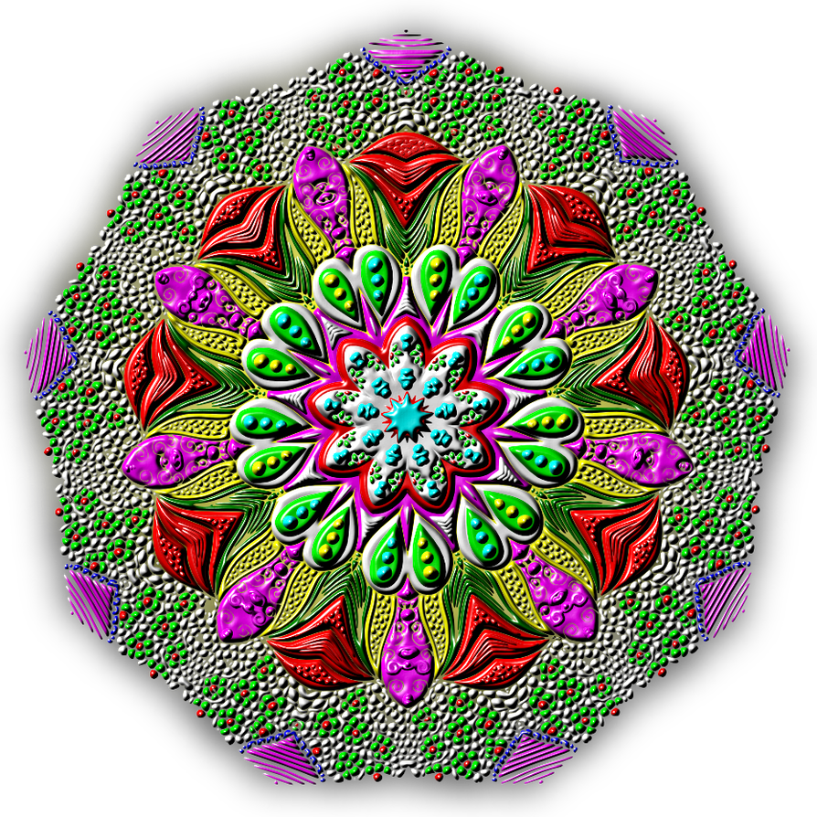 Peacock Feathers Mandala By - Circle Clipart (894x894), Png Download