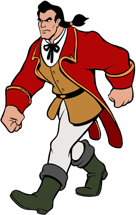 Beast Clipart Leg - Beauty And The Beast Gaston Clipart - Png Download (450x701), Png Download