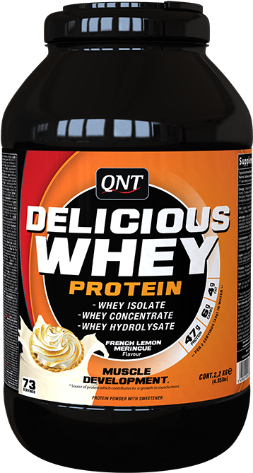 Qnt Direct Delicious Whey Limón Con Merengue 2,2 Kg - Qnt Delicious Whey Banana Clipart (768x768), Png Download