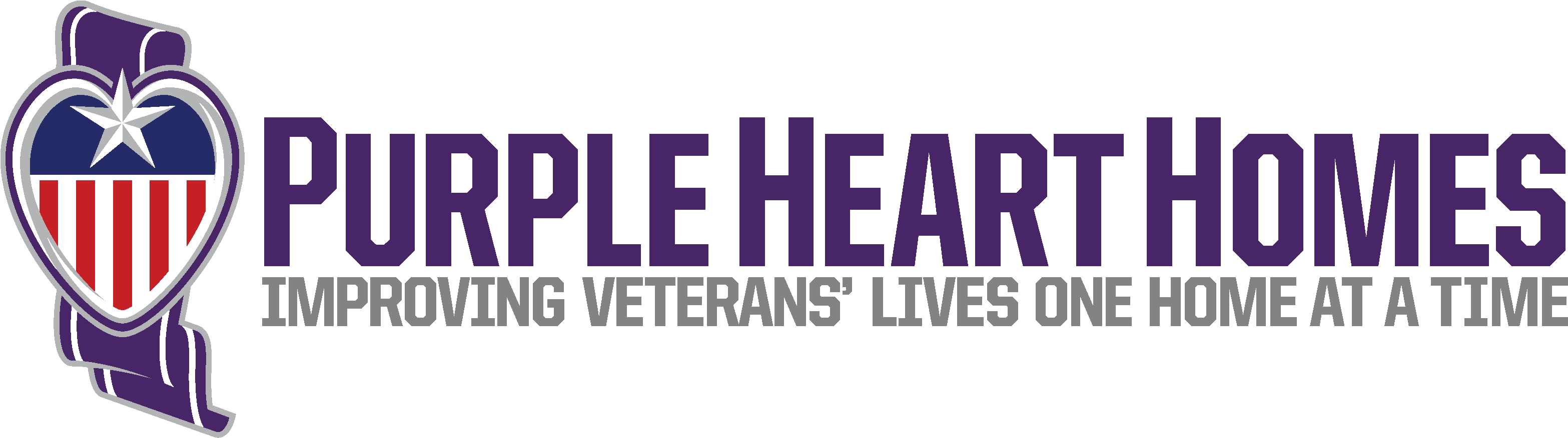 Purple Heart Homes Shares Vr Video Of Double Amputee - Purple Heart Homes Logo Clipart (3300x1025), Png Download